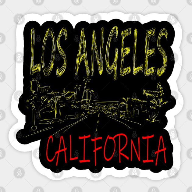 Los Angeles Sticker by YellowSplash